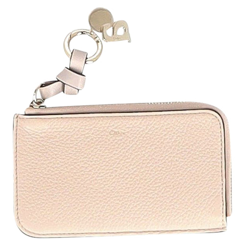 Chloe Alphabet Purse in Cream Leather