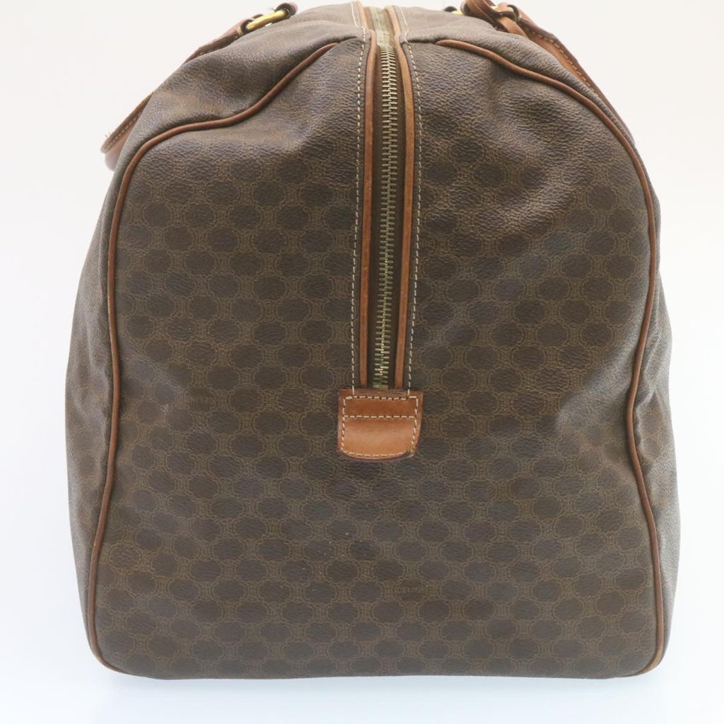 CELINE Macadam Canvas Boston Bag Brown  28060