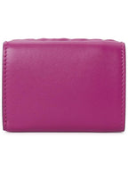 Fendi FF Baguette Flap Card Half Wallet Pink