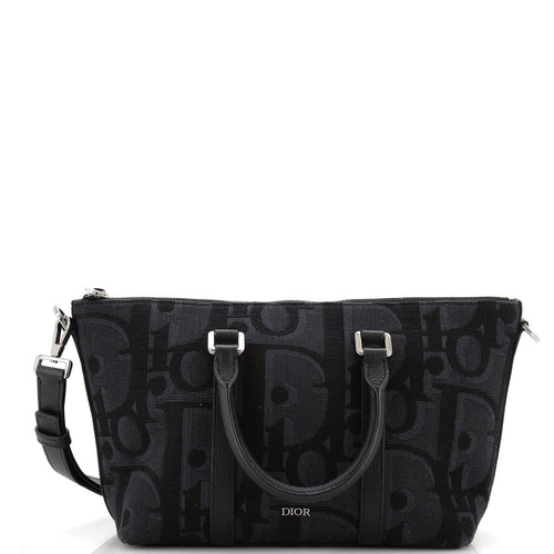 Dior Weekender Convertible Tote Maxi Oblique Canvas 25