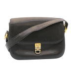 CELINE Horse Carriage Shoulder Bag Leather Black  28422
