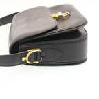 CELINE Horse Carriage Shoulder Bag Leather Black  28422