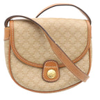 CELINE Macadam Canvas Shoulder Bag Brown  28459