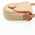 CELINE Macadam Canvas Shoulder Bag Brown  28459
