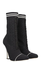 FENDI Heels Boots Stretch Fabric Black