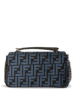 Fendi Baguette Chain Medium Shoulder Bag Blue