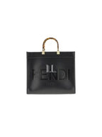Fendi Sunshine Logo Medium Tote Bag Black
