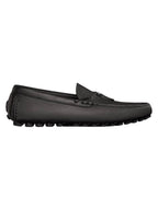 CD Diamond Grained Calfskin Loafers Black Dior