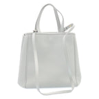 CELINE Small fold Cabas Hand Bag 2way Shoulder Bag Light Blue Auth 28800