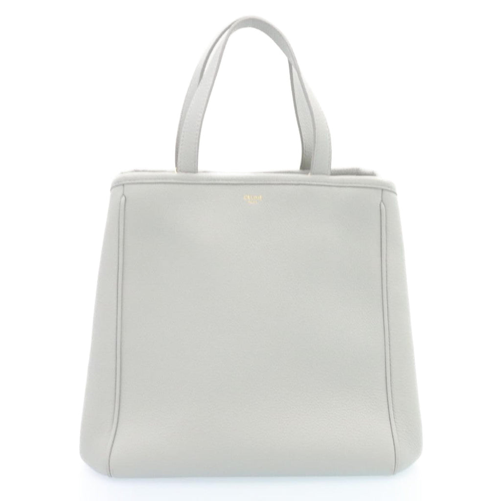 CELINE Small fold Cabas Hand Bag 2way Shoulder Bag Light Blue Auth 28800
