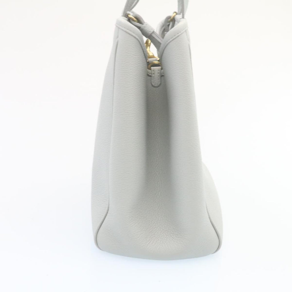 CELINE Small fold Cabas Hand Bag 2way Shoulder Bag Light Blue Auth 28800