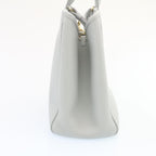 CELINE Small fold Cabas Hand Bag 2way Shoulder Bag Light Blue Auth 28800
