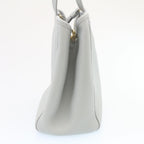 CELINE Small fold Cabas Hand Bag 2way Shoulder Bag Light Blue Auth 28800