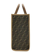 Fendi Sunshine Medium FF Jacquard Tote Bag Brown