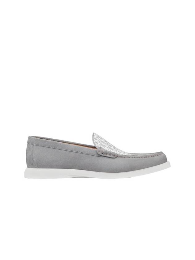 Granville Oblique Jacquard Suede Loafers Grey Dior