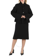 Balenciaga bias A-line skirt black