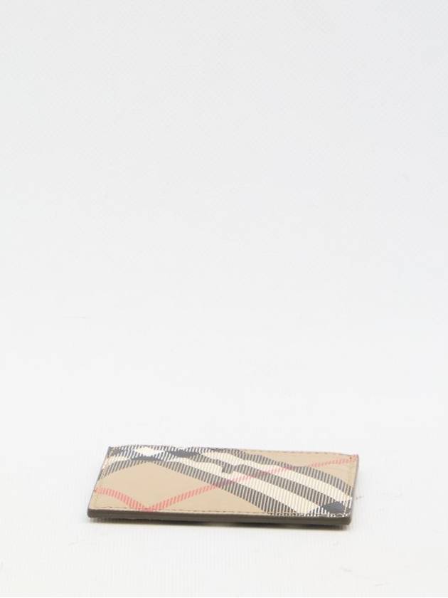 Burberry Check Card Wallet Beige
