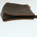 CELINE Macadam Canvas Clutch Bag PVC Leather Brown  29196