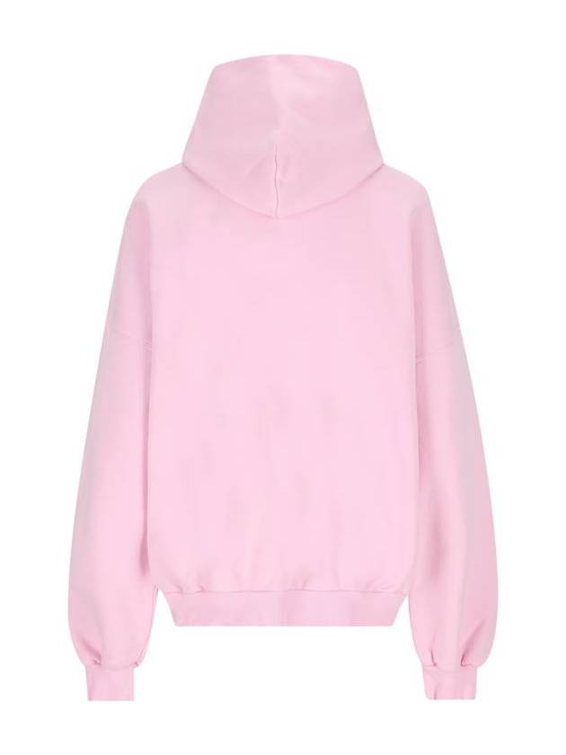 Balenciaga Beverly Hills Embroidered Hooded Top Pink
