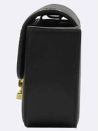CELINE 10I513 Black Leather Triope Mini Claude Shoulder Bag