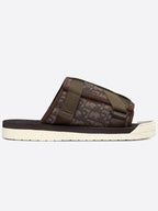 Oblique Jacquard Alpha Sandals Brown Dior