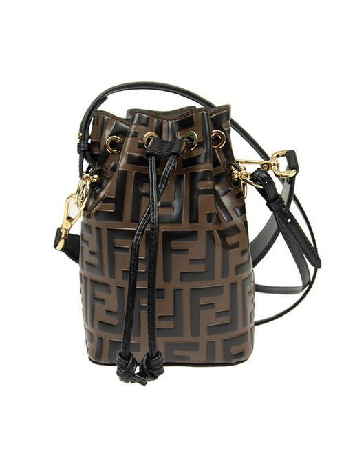 Fendi Mon Tresor Small Bucket Bag Brown