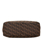 Fendi Zucca Handbag Tote Bag 26329 Brown Canvas Leather  Fendi