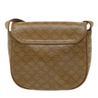 CELINE Macadam Canvas Shoulder Bag Beige  29662