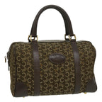 CELINE C Macadam Canvas Hand Bag Brown  29810