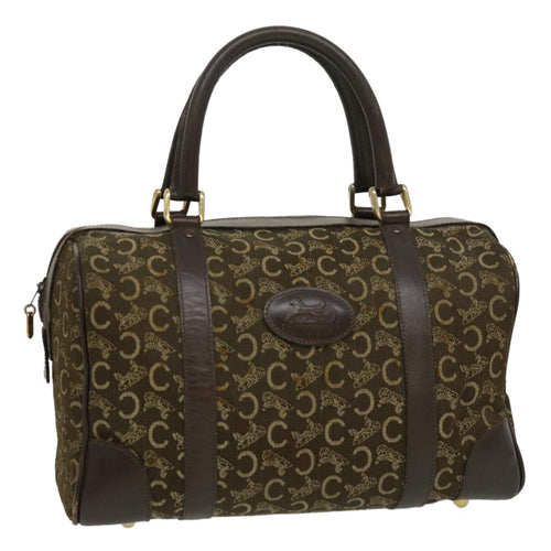 CELINE C Macadam Canvas Hand Bag Brown  29810