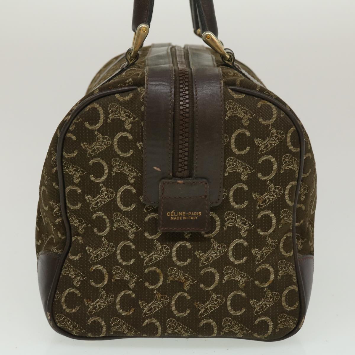 CELINE C Macadam Canvas Hand Bag Brown  29810