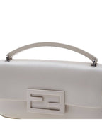 Fendi Baguette Phone Pouch Cross Bag White