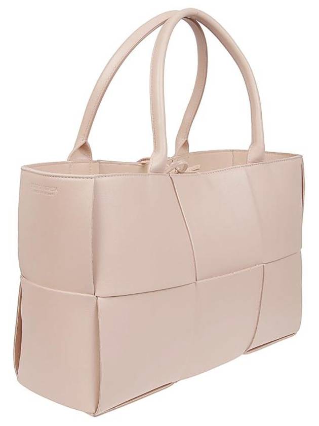 Bottega Veneta Intrecciato Arco Medium Tote Bag Pink