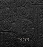 Saddle Magnetic Card Holder Black Dior Gravity Leather