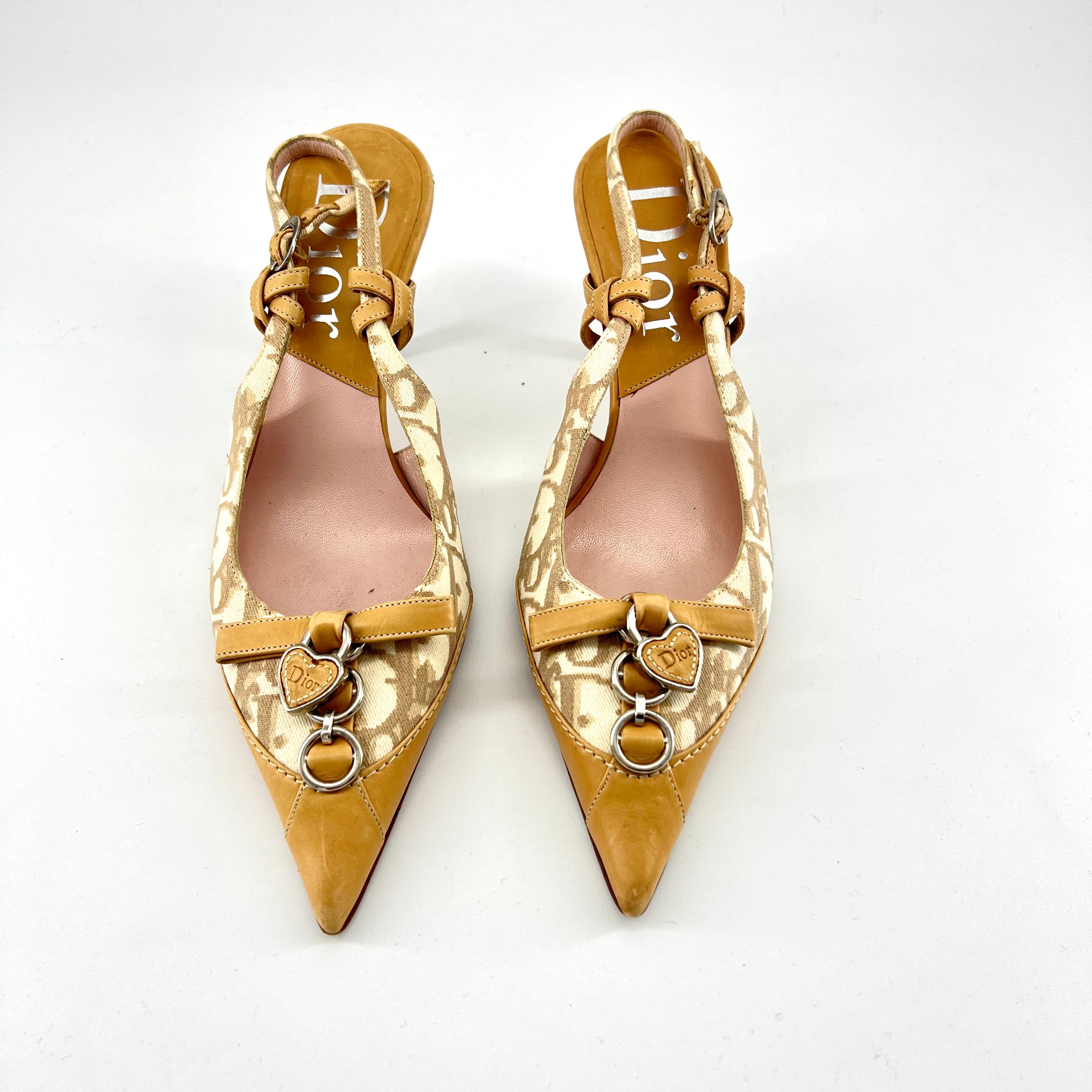 Dior monogram high heels