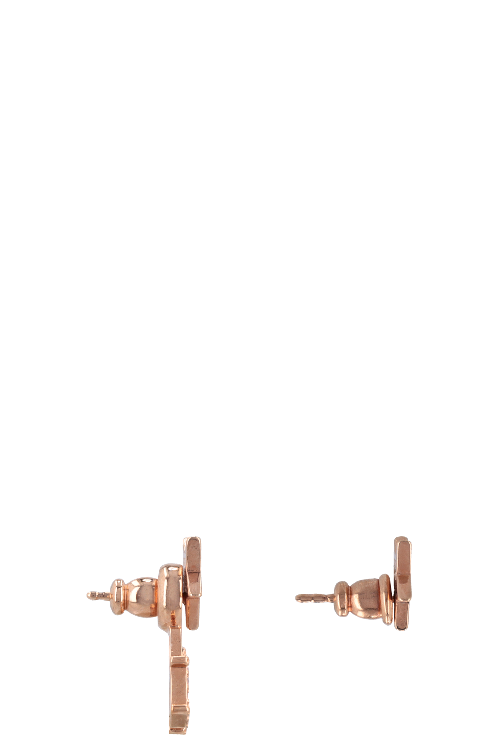 CHRISTIAN DIOR Dio(r)evolution Earrings Rose Gold Pink Crystals