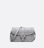 Mini Dior Charm Bag Dior Gray Cannage Cosmo Leather