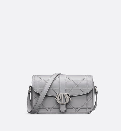Mini Dior Charm Bag Dior Gray Cannage Cosmo Leather
