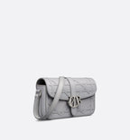 Mini Dior Charm Bag Dior Gray Cannage Cosmo Leather