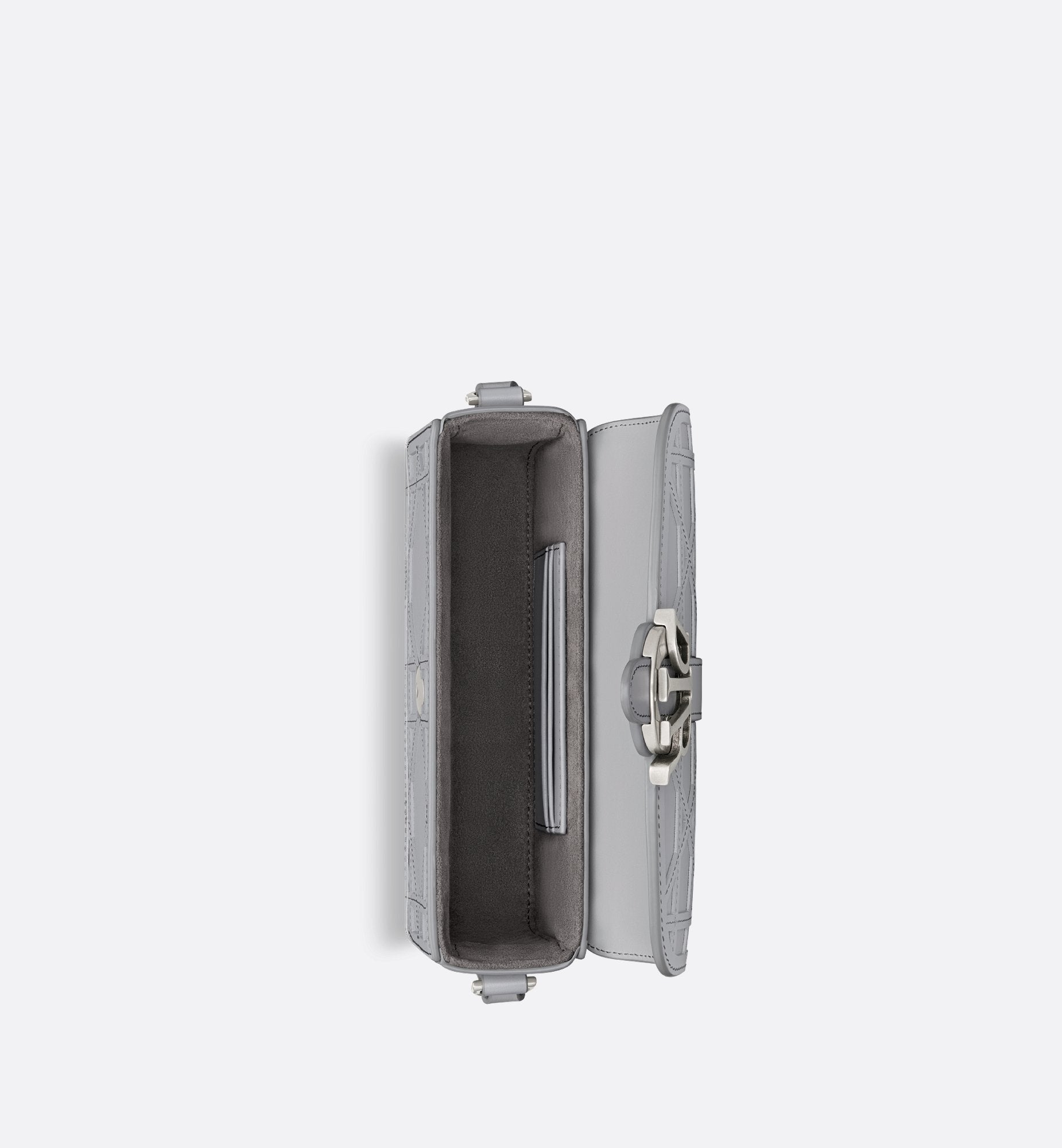 Mini Dior Charm Bag Dior Gray Cannage Cosmo Leather