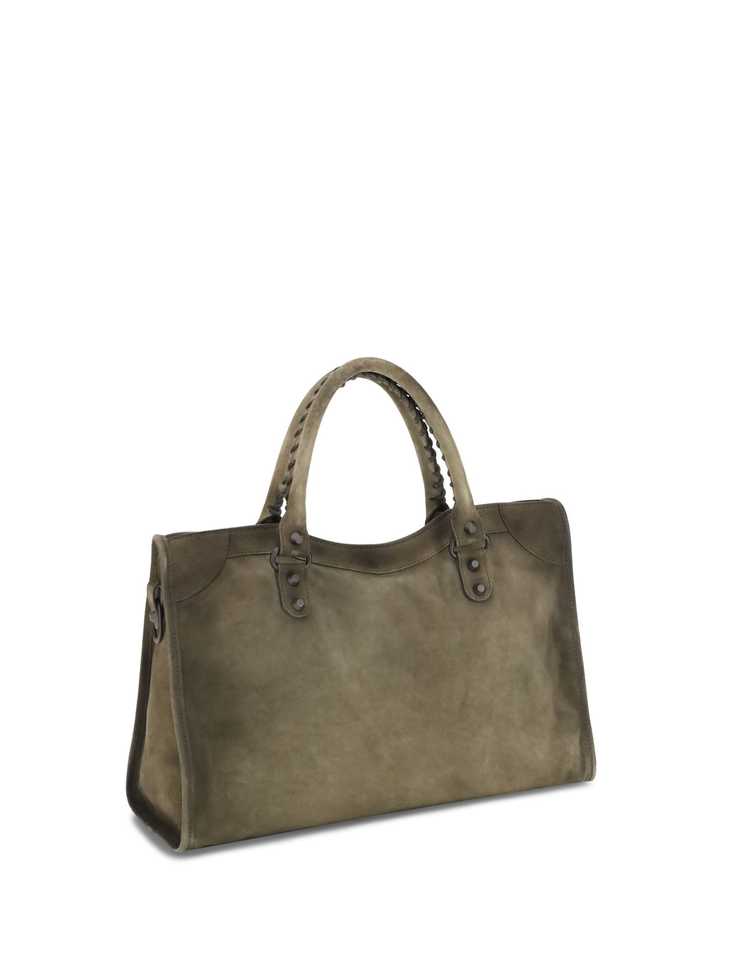 Balenciaga Women Suede Le City Medium Handbag