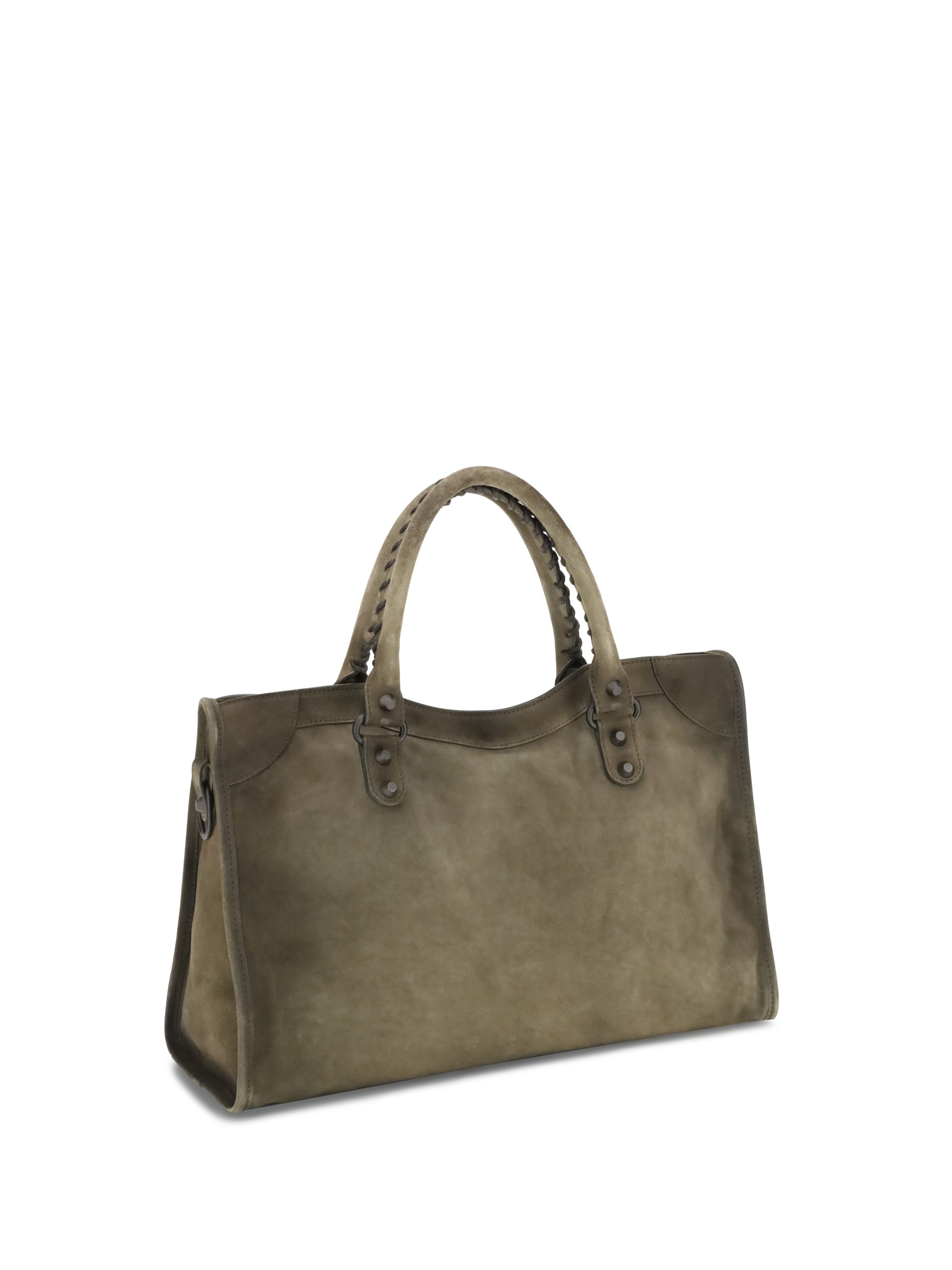 Balenciaga Women Suede Le City Medium Handbag