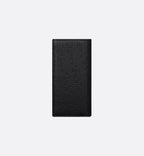 Vertical Bifold Wallet Black Dior Gravity Leather
