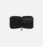 Zipped Wallet Beige And Black Dior Oblique Jacquard