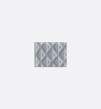 Wallet With Money Clip Dior Gray Coated Cotton Canvas With Cd Diamond Print