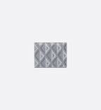 Wallet With Money Clip Dior Gray Coated Cotton Canvas With Cd Diamond Print
