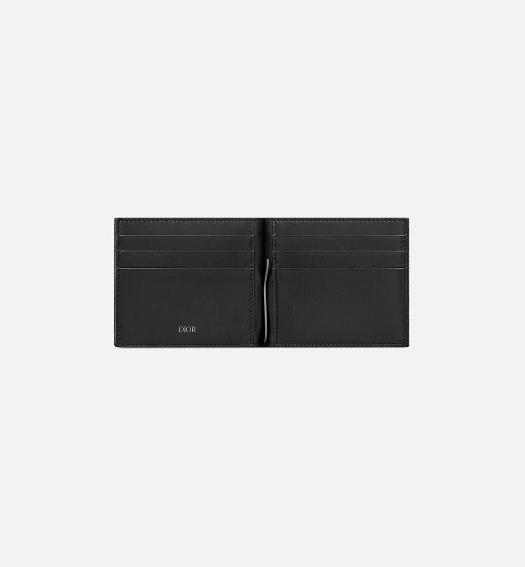 Wallet With Money Clip Black Dior Oblique Jacquard