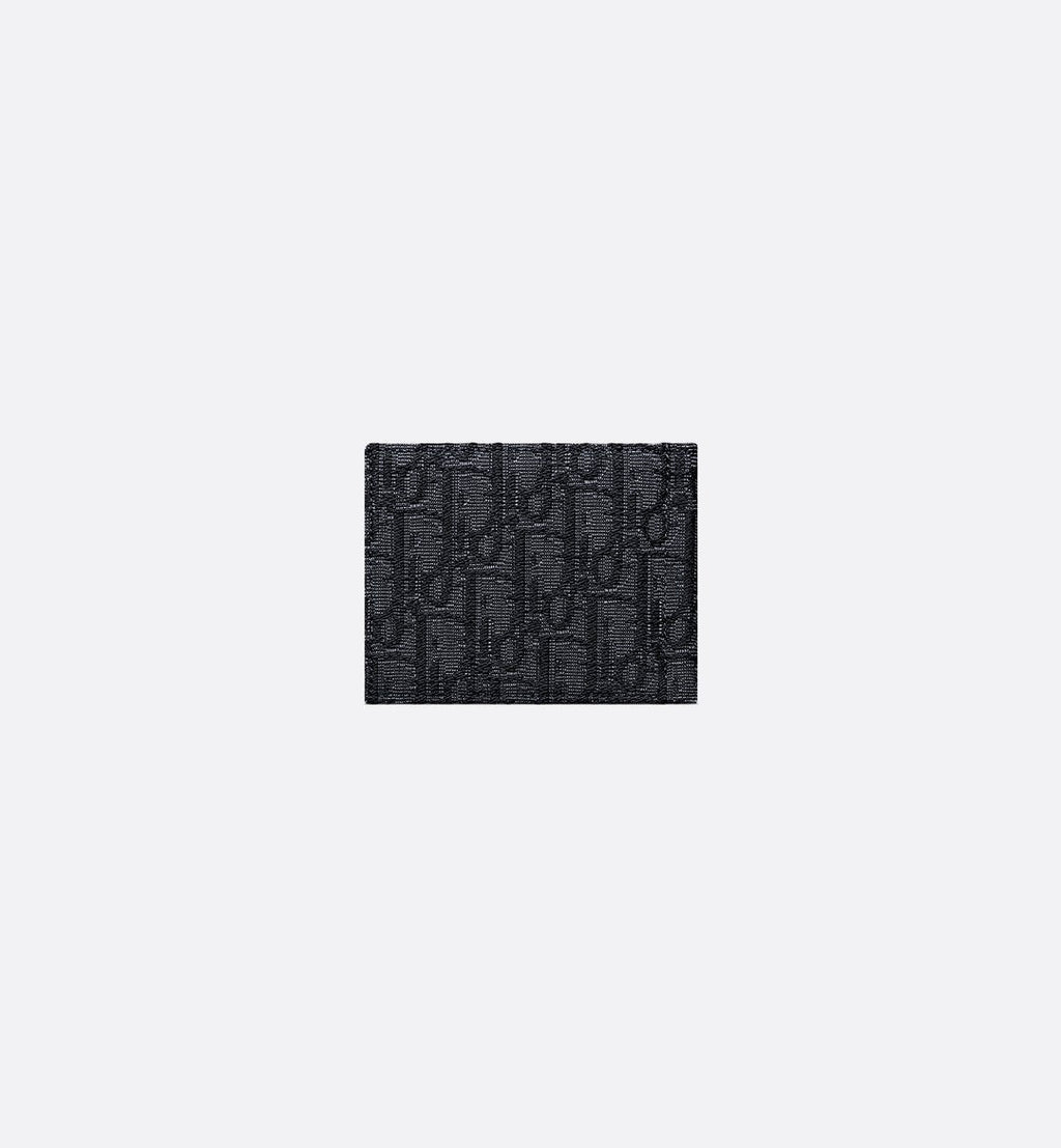 Wallet With Money Clip Black Dior Oblique Jacquard
