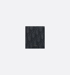 Trifold Wallet Black Dior Oblique Jacquard