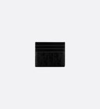 Card Holder Black Dior Oblique Galaxy Leather